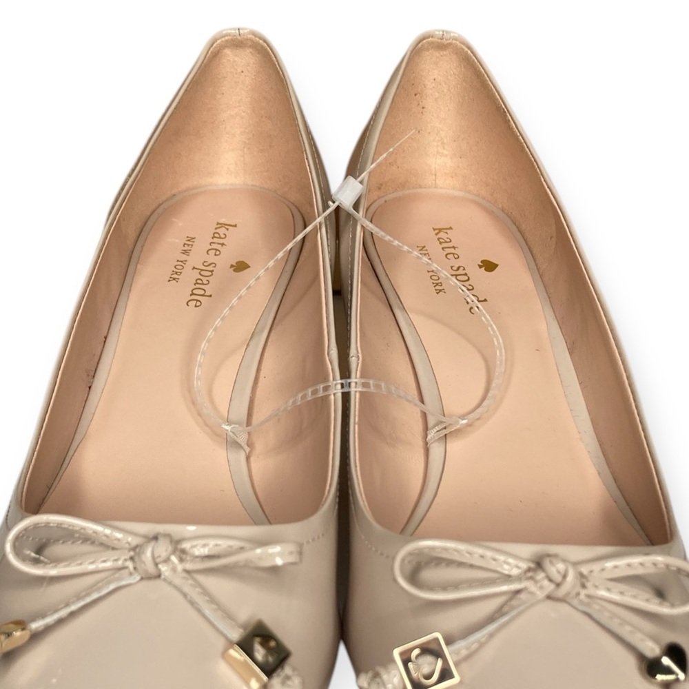 Kate Spade New York 10 Bev Bette Bow Tusk Patent Leather Block Heels - Picture 10 of 16